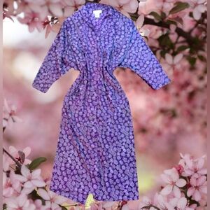 Vintage purple floral dress